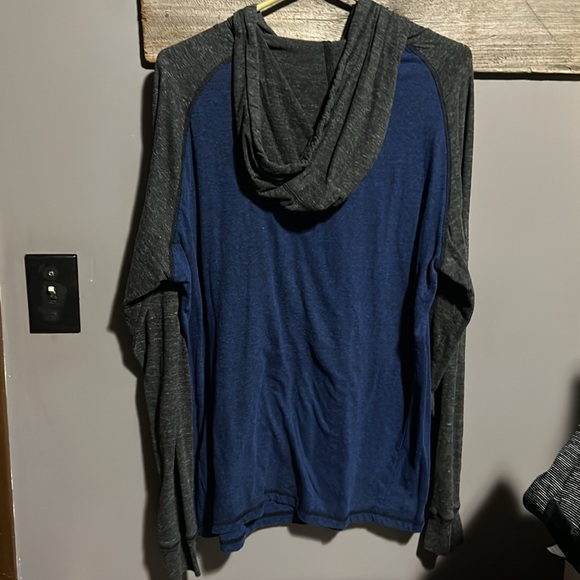 Vintage Y2K Hoodie Colour Block shirt - Picture 4 of 8